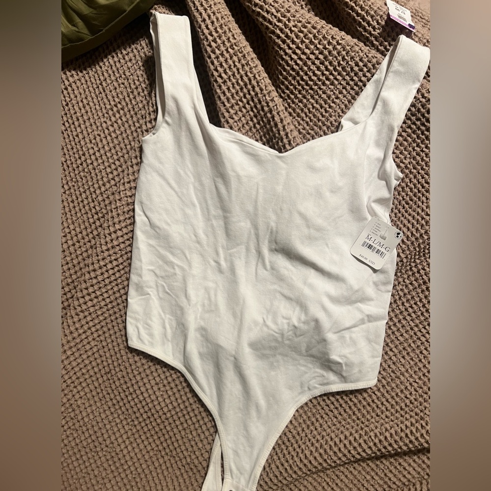 Free People White Bodysuit